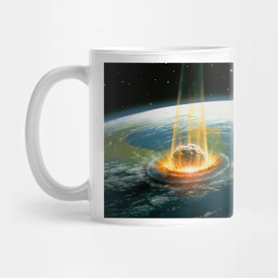 Artwork of the Chicxulub asteroid impact (E402/0049) Mug